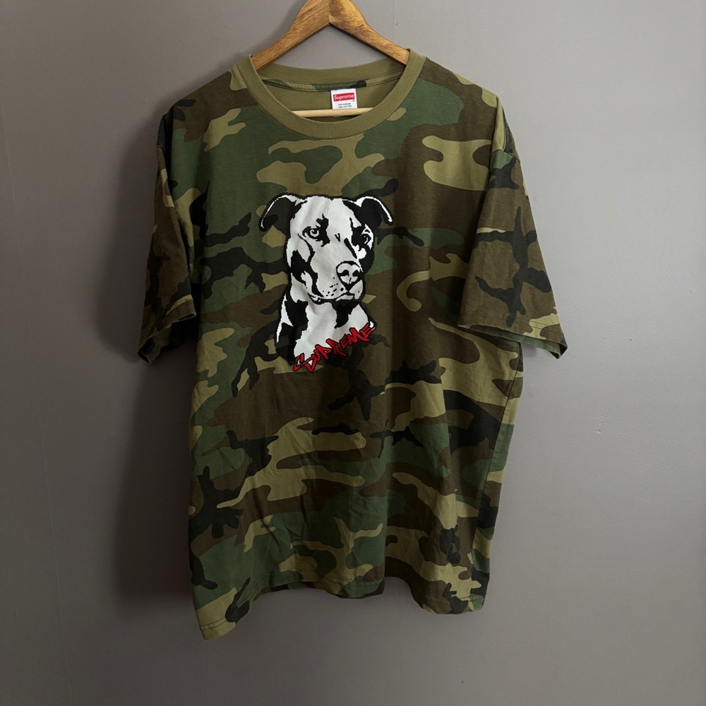 Supreme Pitbull Woodland Camo Tee SS20 Adult Size XL